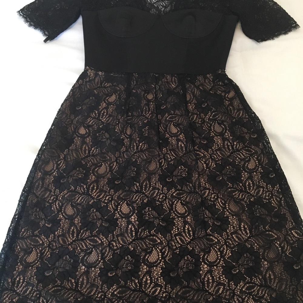 BCBG Black Lila Lace Dress